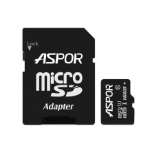 Карта пам`яті Aspor MicroSDHC 16GB UHS-I (Class 10) + SD adapter Карта пам`яті Aspor MicroSDHC 16GB UHS-I (Class 10) + SD adapter