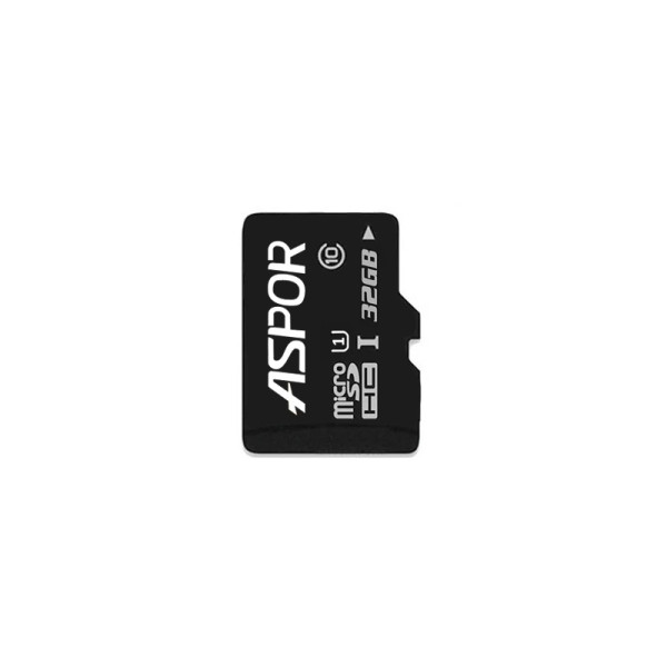 Карта пам`яті Aspor MicroSDHC 32GB UHS-I (Class 10) (тільки карта) Карта пам`яті Aspor MicroSDHC 32GB UHS-I (Class 10) (тільки карта)