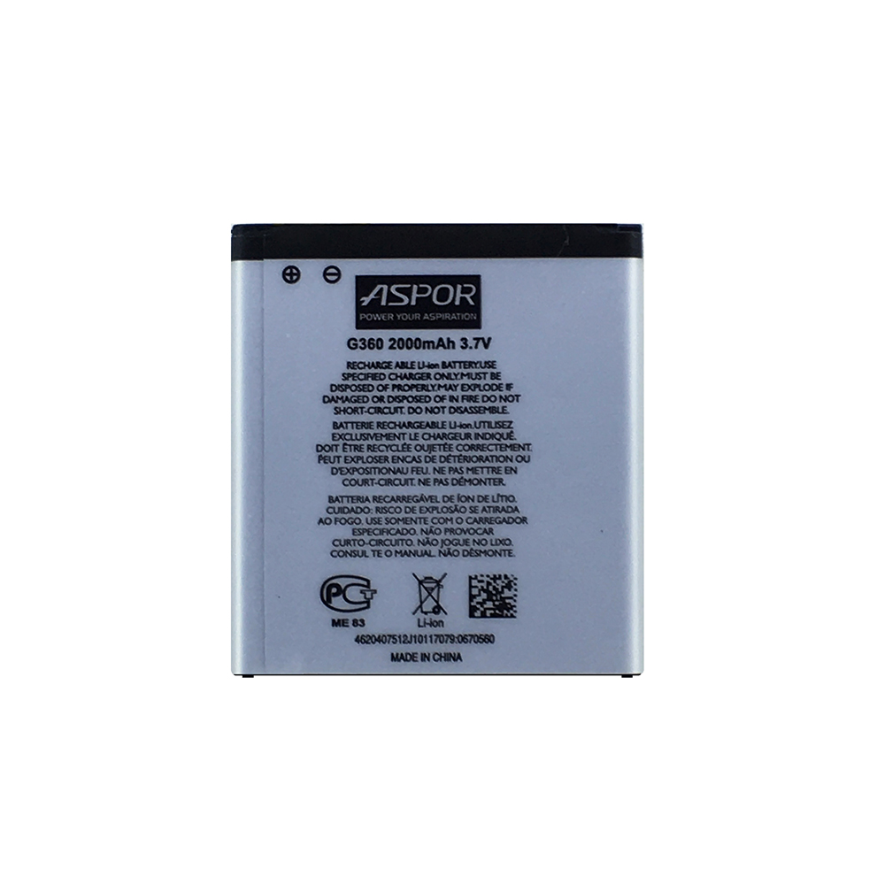 Акумулятор Aspor EB-BG360CBE для Samsung G360/J200