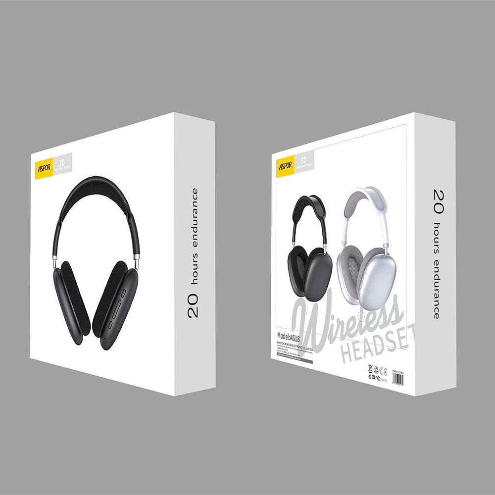 Bluetooth навушники Aspor A618- сріблястий