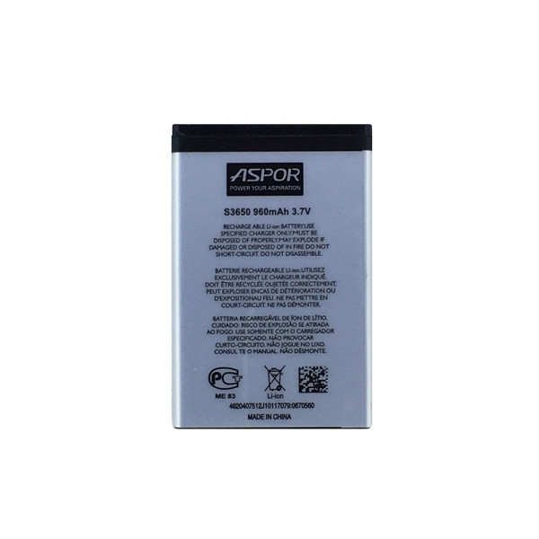 Акумулятор Aspor AB463651B для Samsung S3650/C3322/S5610 Акумулятор Aspor AB463651B для Samsung S3650/C3322/S5610