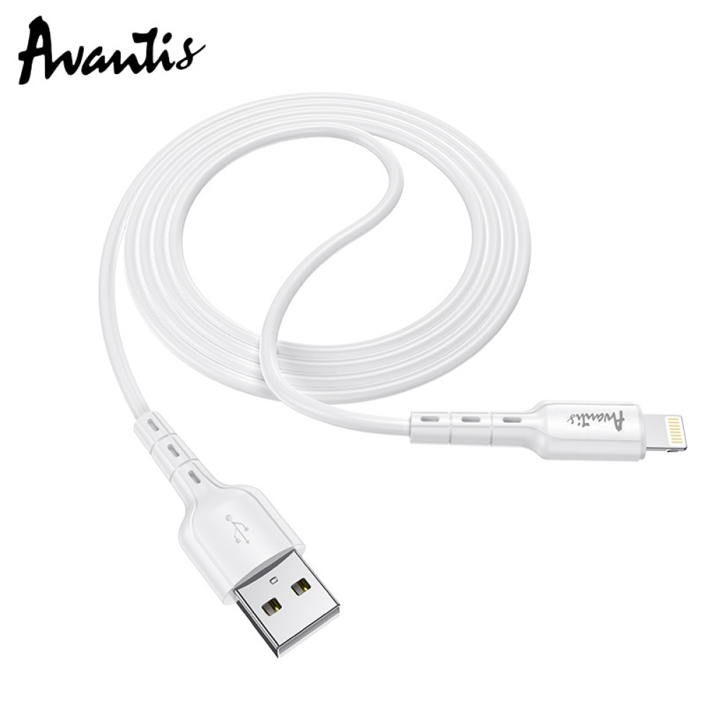 Кабель Avantis A111 Novel USB – Lightning- білий
