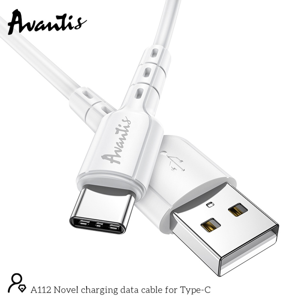 Кабель Avantis A112 Novel USB – Type-C- білий