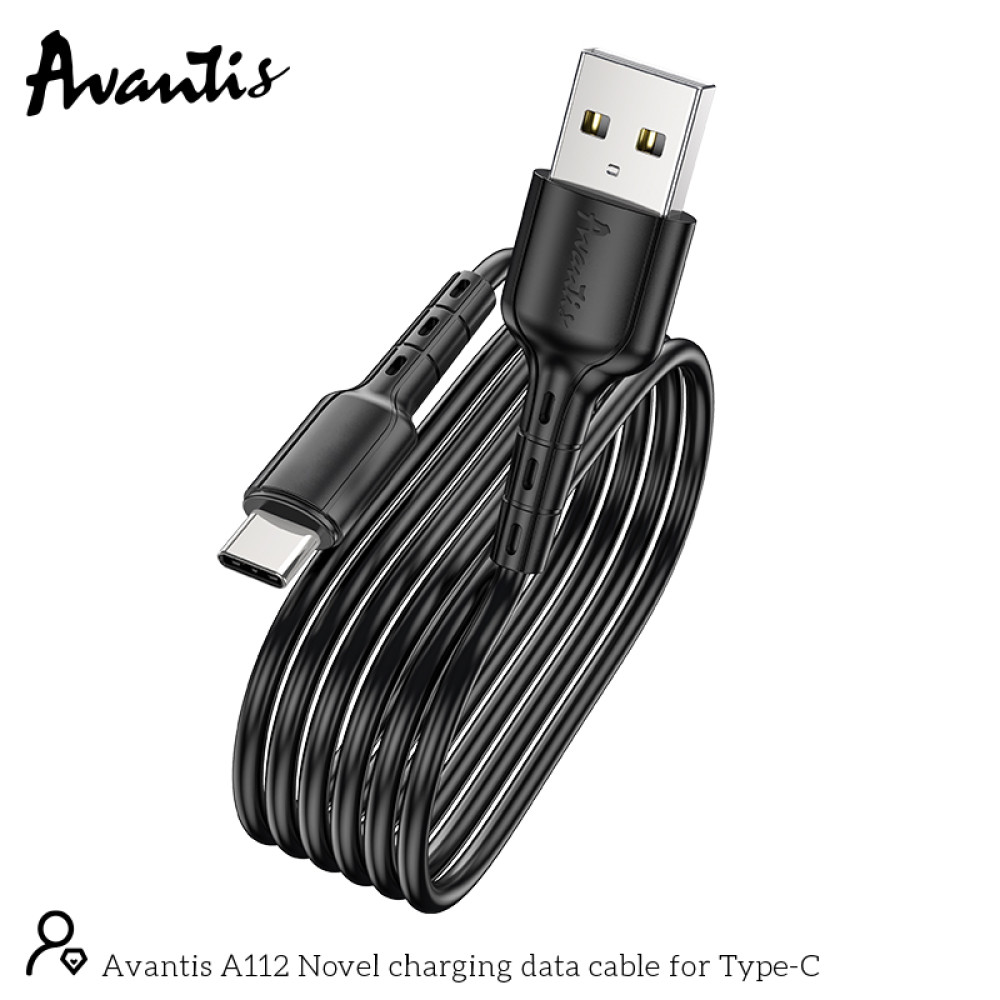 Кабель Avantis A112 Novel USB – Type-C- чорний