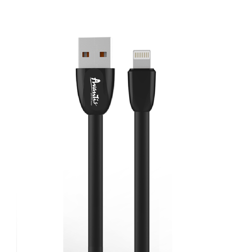 Кабель Avantis AC-20i Plane USB – Lightning- чорний