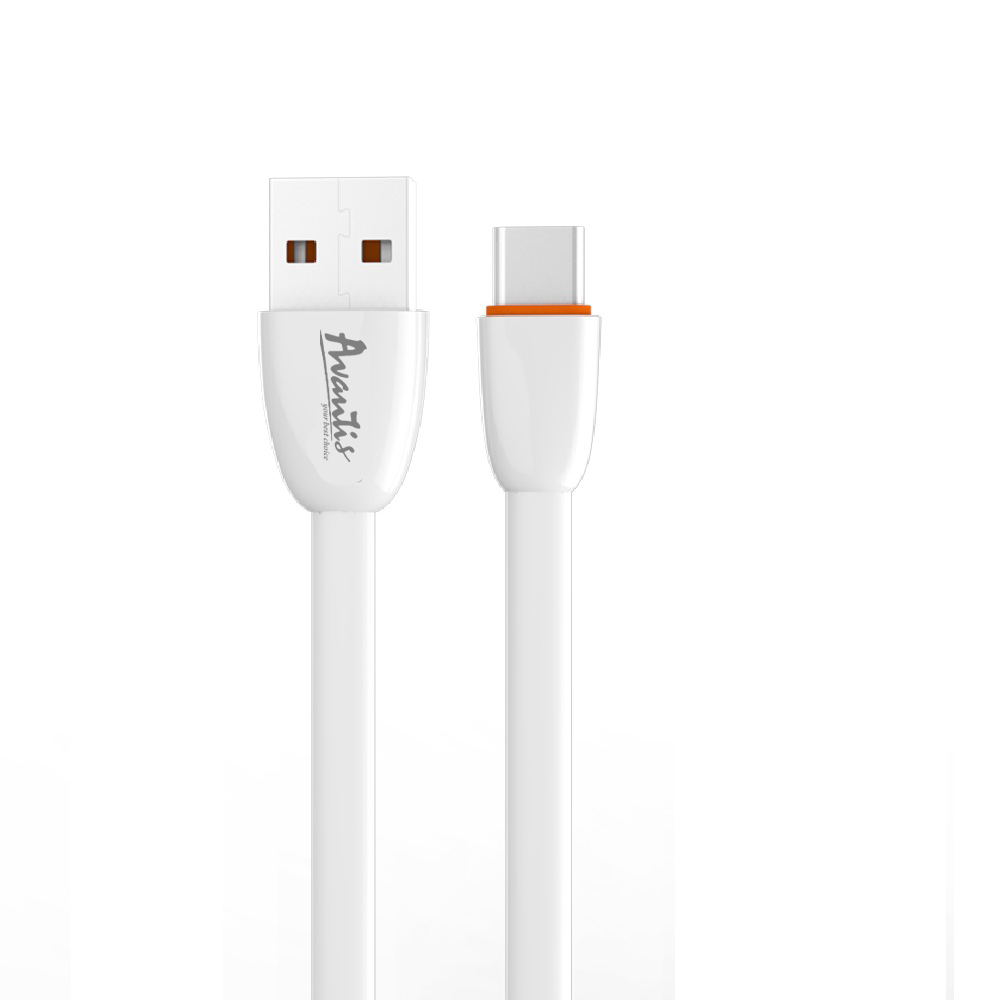 Кабель Avantis AC-25t Plane USB – Type-C- білий