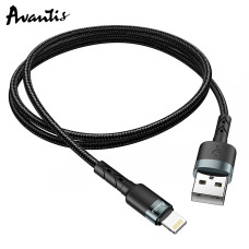Кабель Avantis AC-46i USB – Lightning- чорний