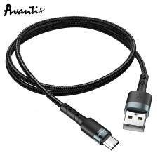 Кабель Avantis AC-46m USB – Micro- чорний Кабель Avantis AC-46m USB – Micro- чорний