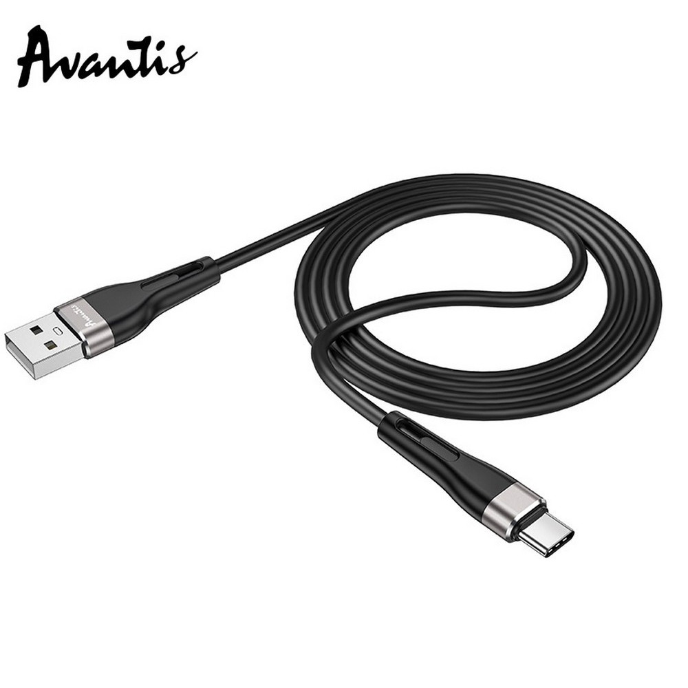 Кабель Avantis AC-81t Silicone USB – Type-C- чорний