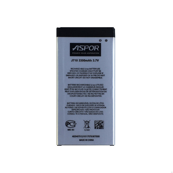 Акумулятор Aspor EB-BJ710CBE для Samsung J710/J7 2016 Акумулятор Aspor EB-BJ710CBE для Samsung J710/J7 2016