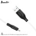 Кабель Avantis AC-87i Silicone USB – Lightning- чорно-білий