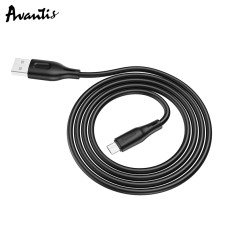 Кабель Avantis AC-87m Silicone USB – Micro- чорний