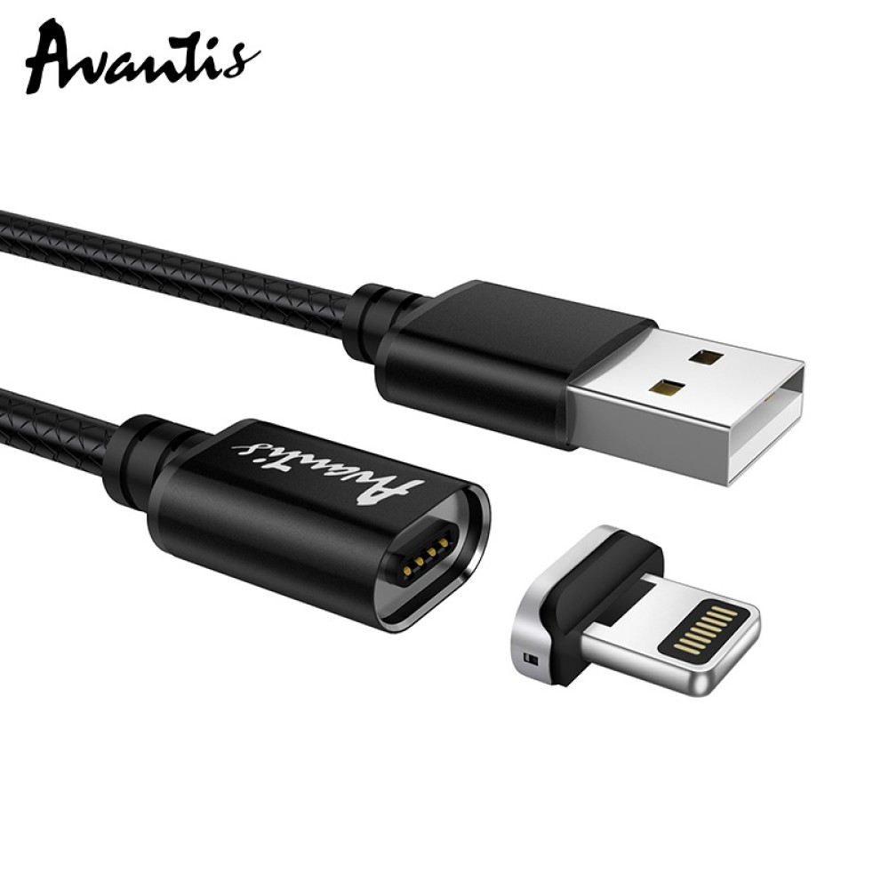 Кабель Avantis AC-95i MagJet USB – Lightning- чорний