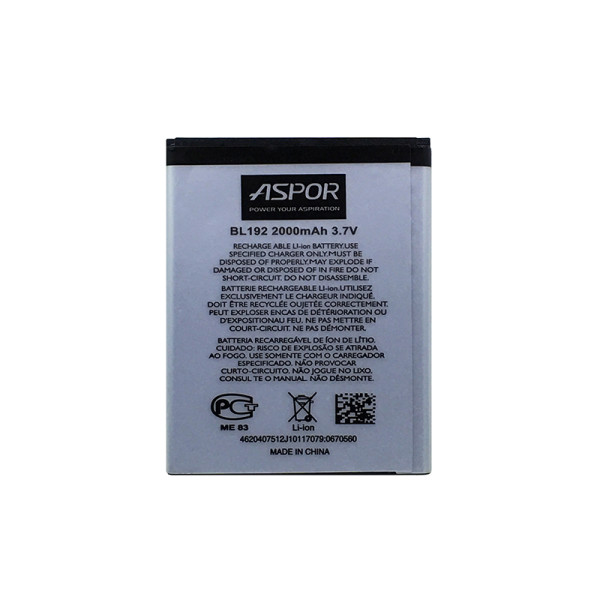 Акумулятор Aspor BL-192 для Lenovo A300/A328/A526/A529/A590 Акумулятор Aspor BL-192 для Lenovo A300/A328/A526/A529/A590
