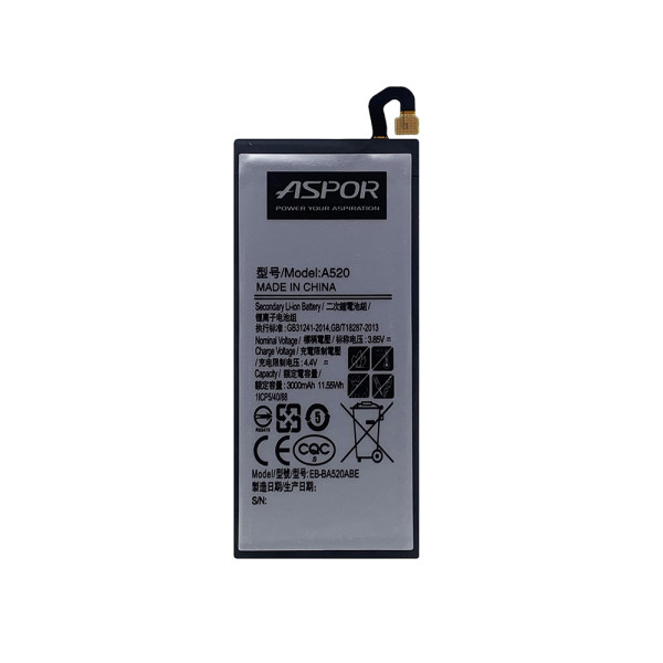Акумулятор Aspor EB-BA520ABE для Samsung A520/A5 2017 Акумулятор Aspor EB-BA520ABE для Samsung A520/A5 2017