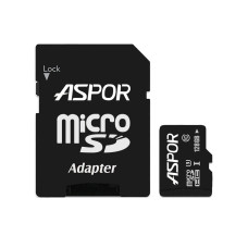 Карта пам`яті Aspor MicroSDHC 128GB UHS-III (Class 10) + SD adapter Карта пам`яті Aspor MicroSDHC 128GB UHS-III (Class 10) + SD adapter