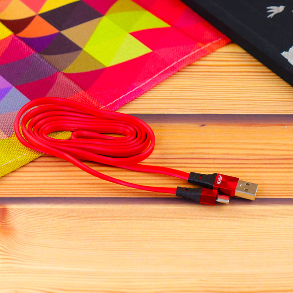 Кабель Aspor A160 Silicone USB – Type-C 2.4A/1.2м- червоний