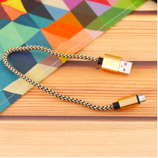 Кабель Aspor A173 USB – Micro 3A/0.3м золотий