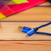 Кабель Aspor A173 USB – Micro 3A/0.3м- синій Кабель Aspor A173 USB – Micro 3A/0.3м- синій