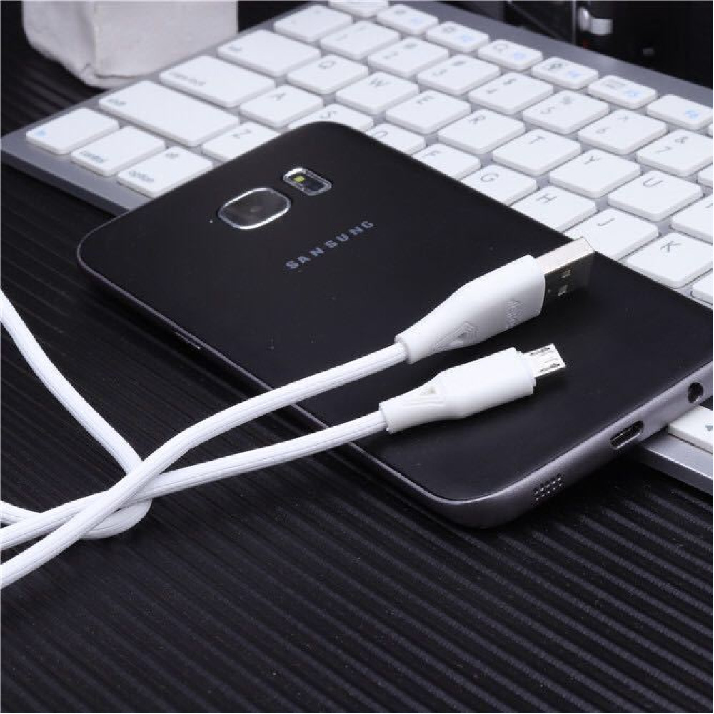 Кабель Aspor AC-05 USB – Micro 2.4A/1м- білий