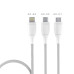 Мережевий зарядний пристрій Aspor A833 3 USB/3.4A + USB кабель Lightning- білий Мережевий зарядний пристрій Aspor A833 3 USB/3.4A + USB кабель Lightning- білий