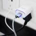Мережевий зарядний пристрій Aspor A802 1USB/1A LED + USB кабель Lightning- білий Мережевий зарядний пристрій Aspor A802 1USB/1A LED + USB кабель Lightning- білий