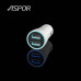 Автомобільний зарядний пристрій Aspor A902 (2USB/2.4A) LED- білий Автомобільний зарядний пристрій Aspor A902 (2USB/2.4A) LED- білий