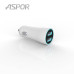 Автомобільний зарядний пристрій Aspor A902C (2USB/2.4A) + USB кабель Micro- білий Автомобільний зарядний пристрій Aspor A902C (2USB/2.4A) + USB кабель Micro- білий
