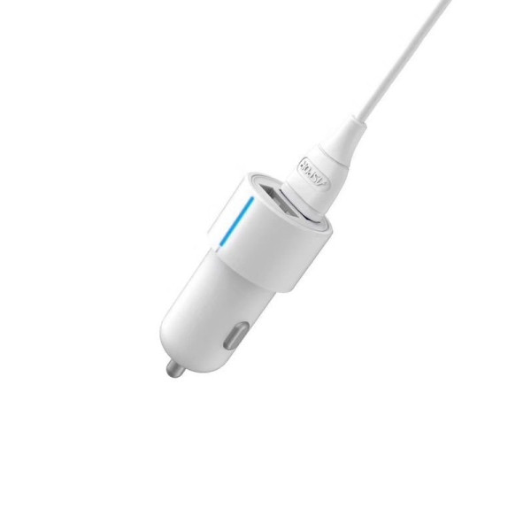 Автомобільний зарядний пристрій Aspor A905 (2USB/2.4A) + USB кабель Lightning- білий Автомобільний зарядний пристрій Aspor A905 (2USB/2.4A) + USB кабель Lightning- білий