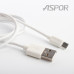 Кабель Aspor A171 USB – Micro 2.1A/1.2м- білий Кабель Aspor A171 USB – Micro 2.1A/1.2м- білий