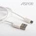 Кабель Aspor A171 USB – Micro 2.1A/1.2м- білий Кабель Aspor A171 USB – Micro 2.1A/1.2м- білий