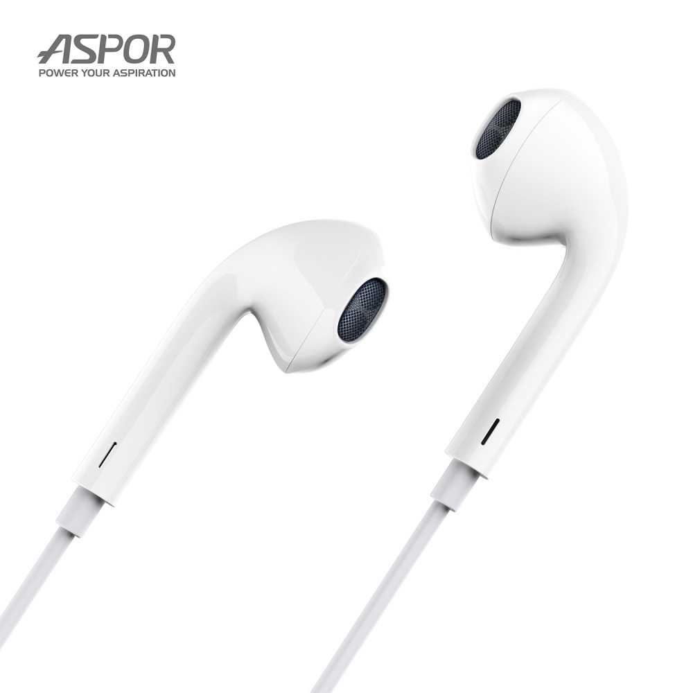 Навушники з мікрофоном Aspor A215 (Type-C)- білий
