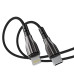 Кабель Aspor A110PD L Type-C – Lightning 27W/2м Nylon- чорний Кабель Aspor A110PD L Type-C – Lightning 27W/2м Nylon- чорний
