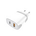 Мережевий зарядний пристрій Aspor A816 PD + QC Fast Charger 2в1 Type-C + Type-C- білий Мережевий зарядний пристрій Aspor A816 PD + QC Fast Charger 2в1 Type-C + Type-C- білий