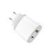 Мережевий зарядний пристрій Aspor A816 PD + QC Fast Charger 2в1 Type-C + Type-C- білий Мережевий зарядний пристрій Aspor A816 PD + QC Fast Charger 2в1 Type-C + Type-C- білий