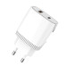 Мережевий зарядний пристрій Aspor A816 PD + QC Fast Charger 2в1 Type-C + Type-C- білий Мережевий зарядний пристрій Aspor A816 PD + QC Fast Charger 2в1 Type-C + Type-C- білий