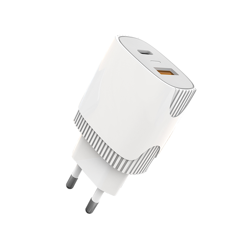 Мережевий зарядний пристрій Aspor A816 PD + QC Fast Charger 2в1 Type-C + Lightning- білий