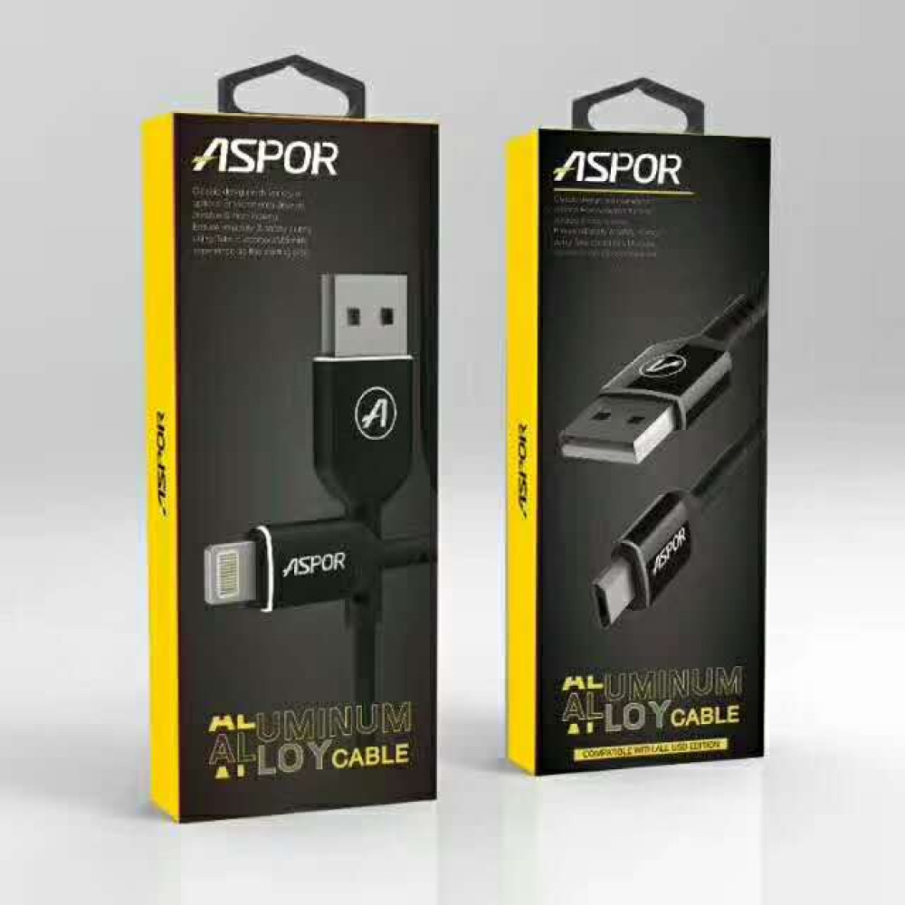 Кабель Aspor A123 USB – Type-C (2.1A/1.2м)- білий
