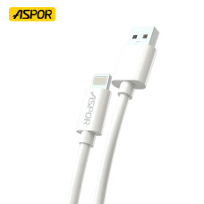 Кабель Aspor A172 USB – Lightning (2.1A/1.2м)- білий