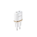 Мережевий зарядний пристрій Aspor A828 Eco 2USB/2.4A + кабель USB – Lightning- білий Мережевий зарядний пристрій Aspor A828 Eco 2USB/2.4A + кабель USB – Lightning- білий