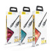 Кабель Aspor AC-10 Nylon LED USB – Type-C (3A/1м)- чорний