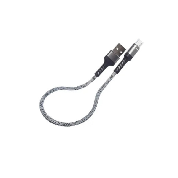 Кабель Aspor A162 Fast Charge USB – Micro (3A/0.3м)- графітовий Кабель Aspor A162 Fast Charge USB – Micro (3A/0.3м)- графітовий
