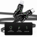 Кабель Aspor A197 Dragon Nylon LED USB – Type-C (2.4A/1м)- чорний
