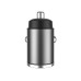 Автомобільний зарядний пристрій Aspor A908 Mini Metal (USB/USB-C/4.8A/30W)- графітовий Автомобільний зарядний пристрій Aspor A908 Mini Metal (USB/USB-C/4.8A/30W)- графітовий