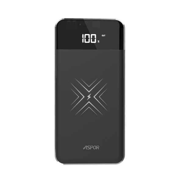 Портативний зарядний пристрій (Повербанк) Aspor A361W PD 10000 mAh- чорний Портативний зарядний пристрій (Повербанк) Aspor A361W PD 10000 mAh- чорний