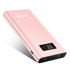 Портативний зарядний пристрій (Повербанк) Aspor Q388 10000 mAh- рожеве золотий Портативний зарядний пристрій (Повербанк) Aspor Q388 10000 mAh- рожеве золотий