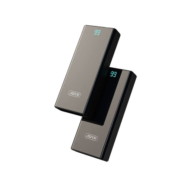 Портативний зарядний пристрій (Повербанк) Aspor A370 10000 mAh- чорний Портативний зарядний пристрій (Повербанк) Aspor A370 10000 mAh- чорний