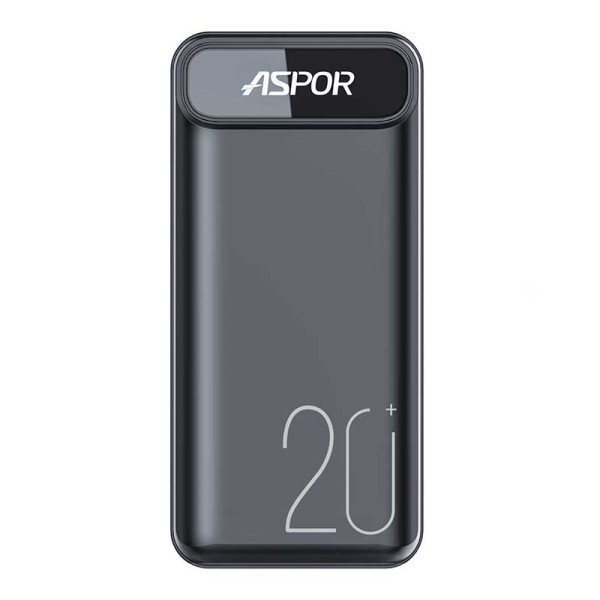Портативний зарядний пристрій (Повербанк) Aspor A396 PD 20000 mAh- чорний Портативний зарядний пристрій (Повербанк) Aspor A396 PD 20000 mAh- чорний