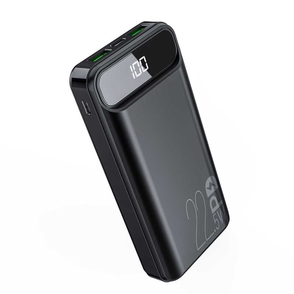 Портативний зарядний пристрій (Повербанк) Aspor A396 PD 20000 mAh- чорний