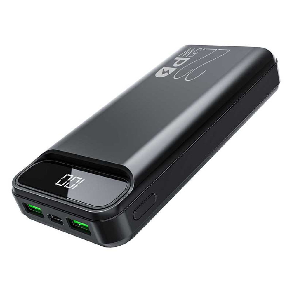 Портативний зарядний пристрій (Повербанк) Aspor A396 PD 20000 mAh- чорний